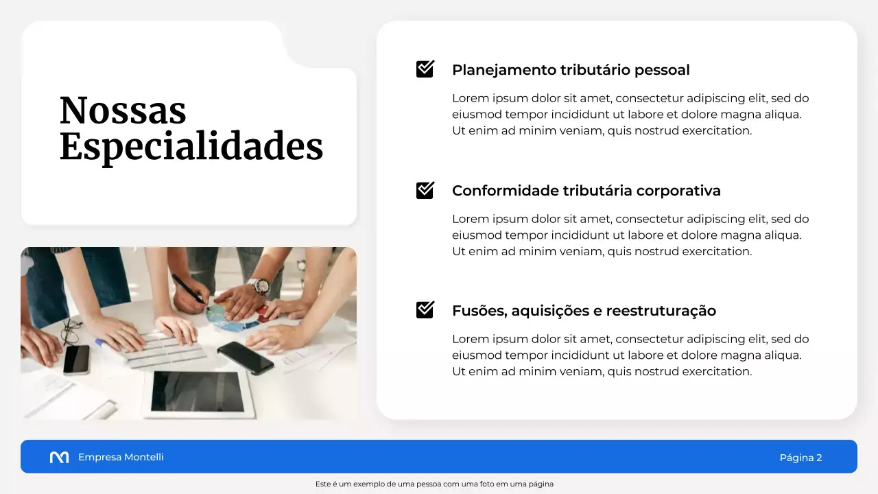 Apresentação Blue Modern Finance