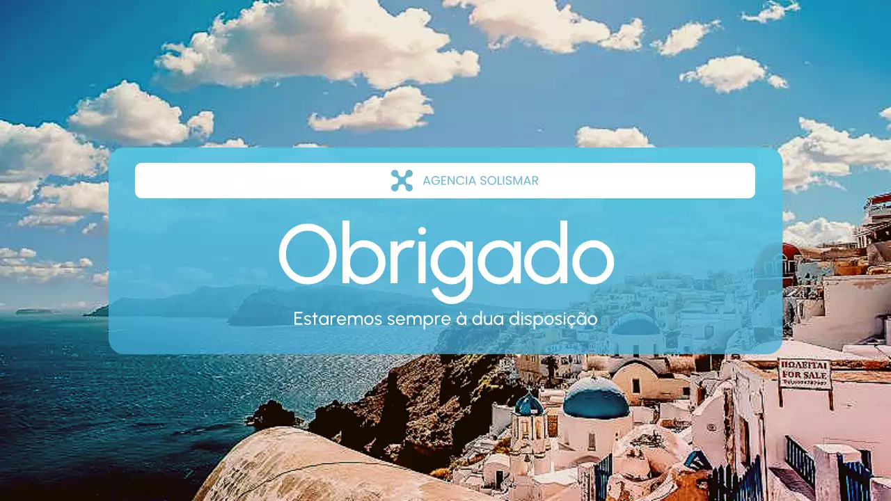 Apresentação de promoção de viagens Blue Modern