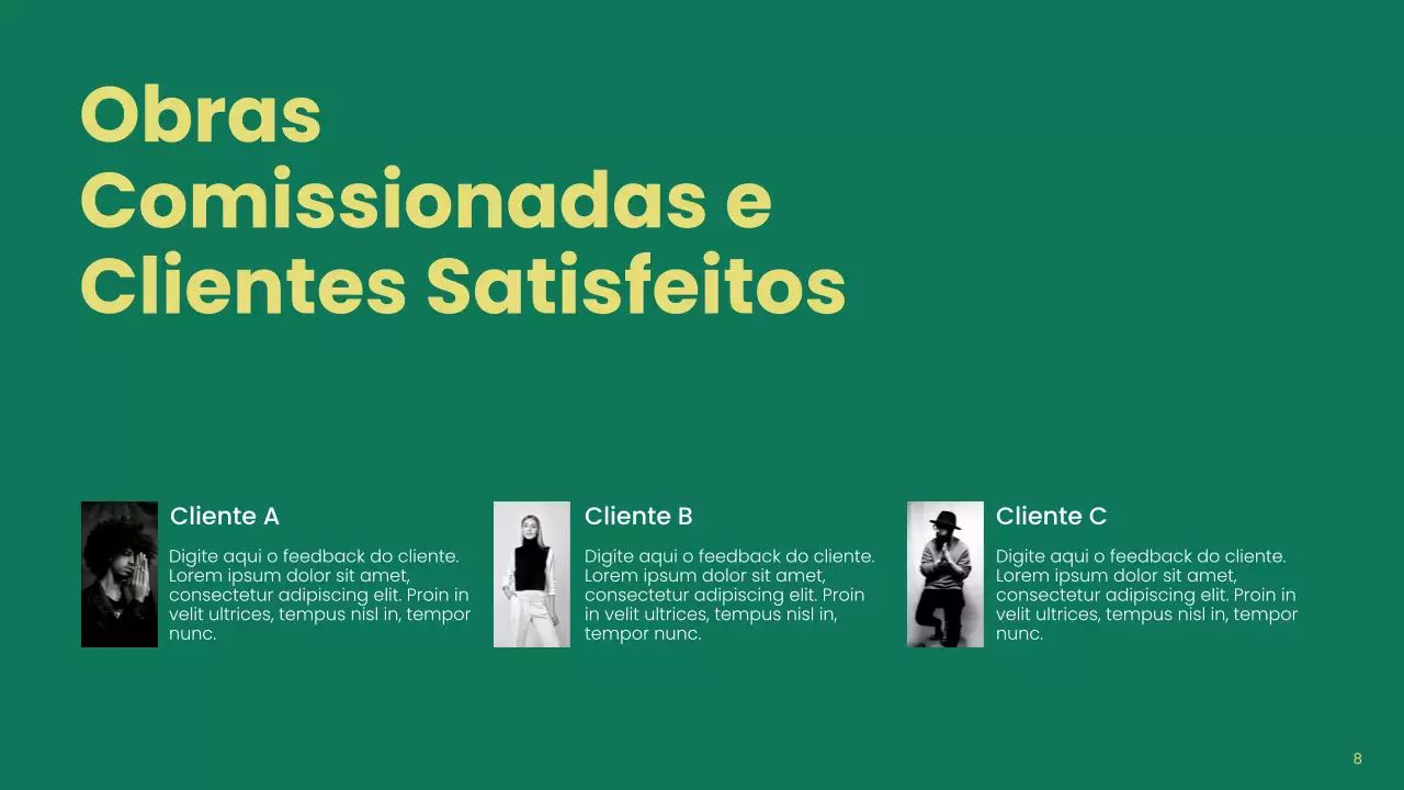 Apresentação do Guia de Portfólio de Arte Moderna Verde