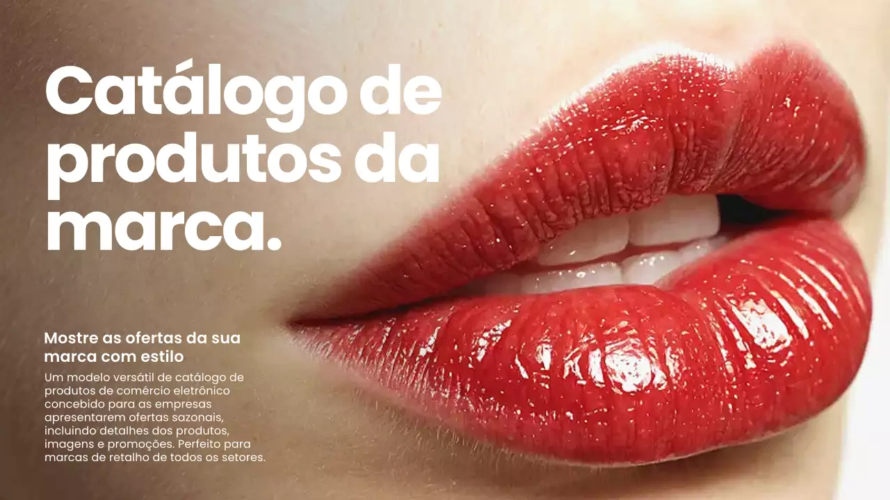 Apresentação de promoção do catálogo de produtos Red Modern