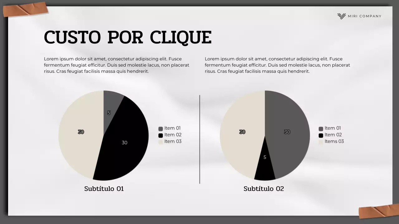 Apresentação do Relatório de Marketing Moderno Cinza