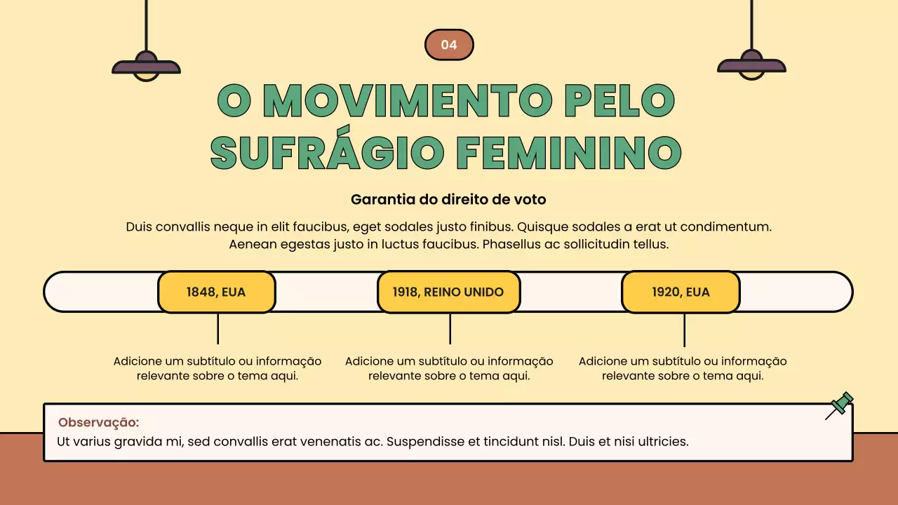 Apresentação dos Movimentos Sociais Modernos Bege