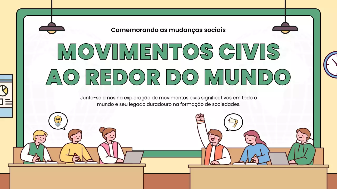 Apresentação dos Movimentos Sociais Modernos Bege