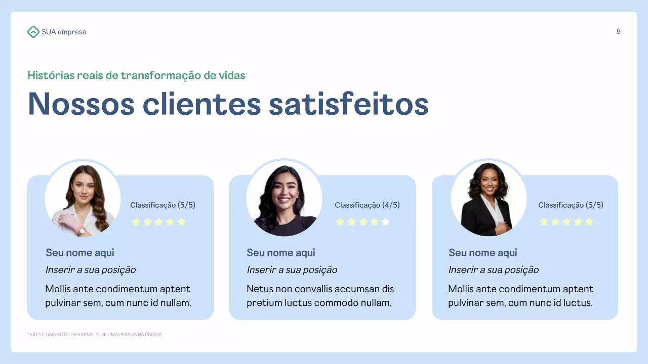 Apresentação da Blue Professional Healthcare