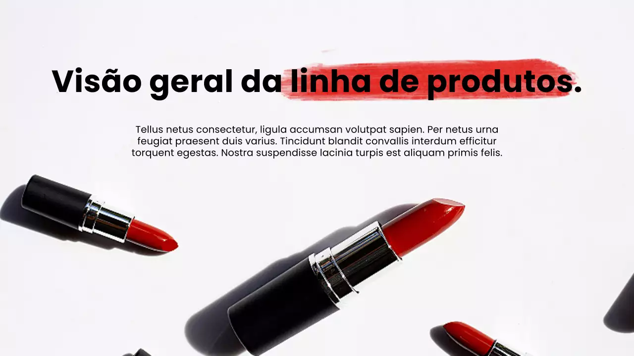 Apresentação de promoção do catálogo de produtos Red Modern