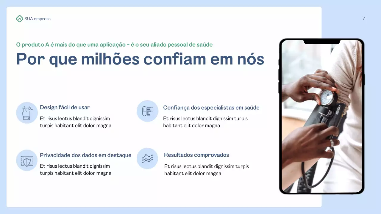 Apresentação da Blue Professional Healthcare