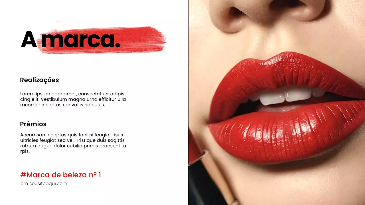 Apresentação de promoção do catálogo de produtos Red Modern