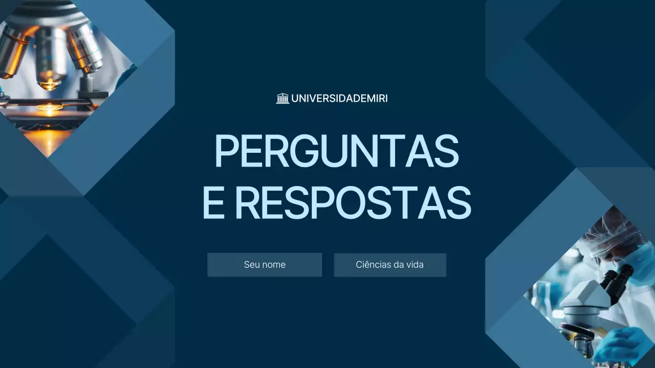 Apresentação do curso acadêmico Blue Modern