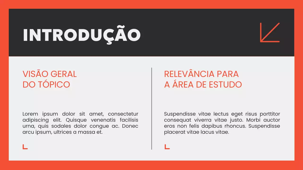 Apresentação do Guia do Curso Acadêmico Moderno Laranja