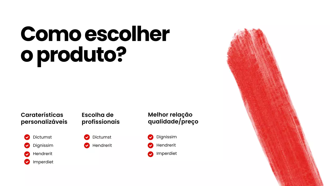 Apresentação de promoção do catálogo de produtos Red Modern