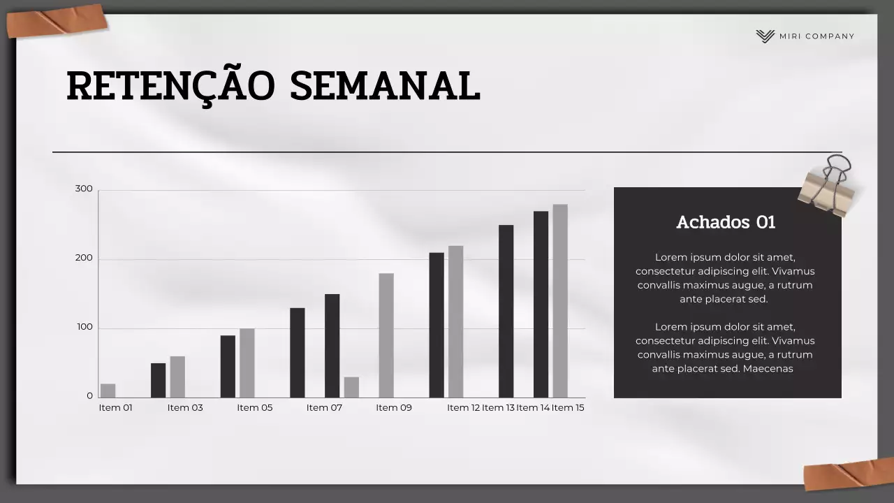 Apresentação do Relatório de Marketing Moderno Cinza