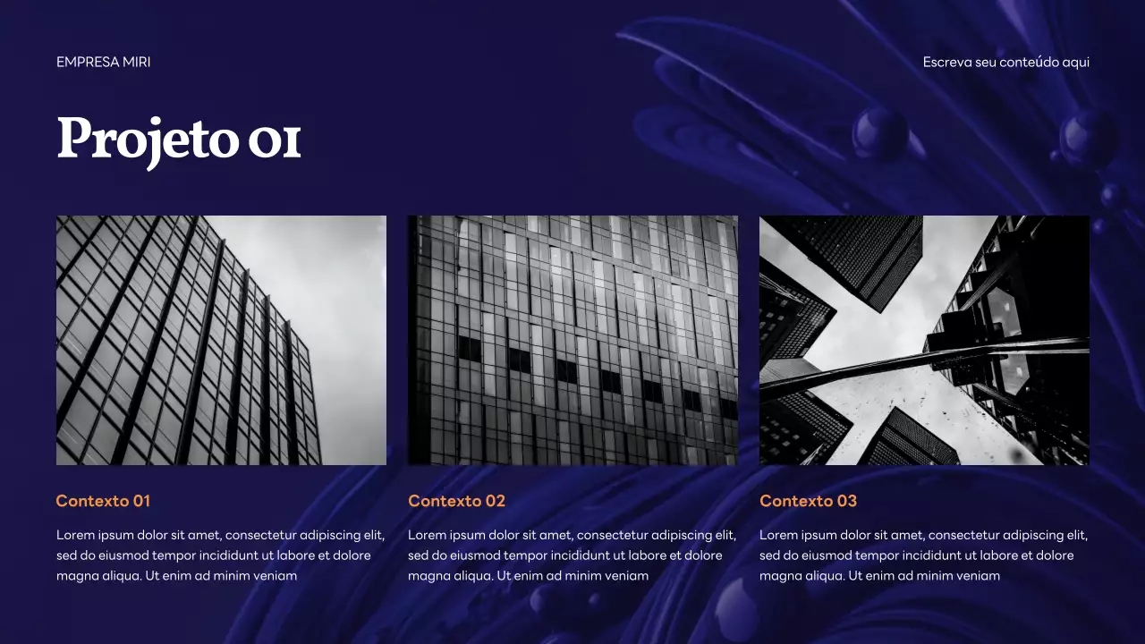 Apresentação do anúncio da Purple Modern IT Solution