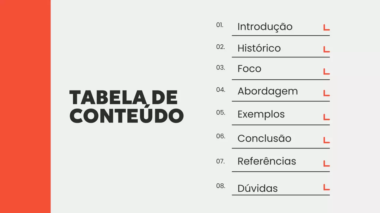 Apresentação do Guia do Curso Acadêmico Moderno Laranja