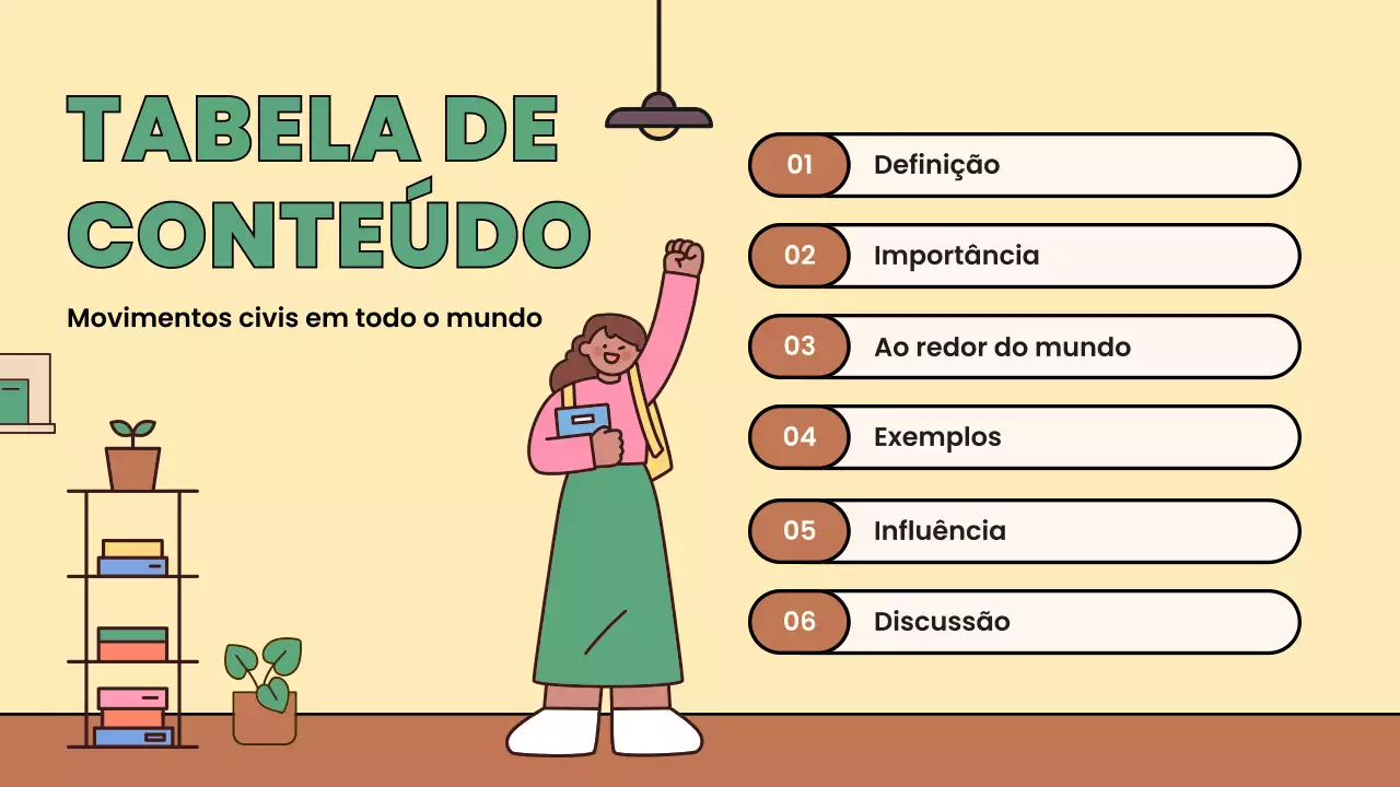 Apresentação dos Movimentos Sociais Modernos Bege