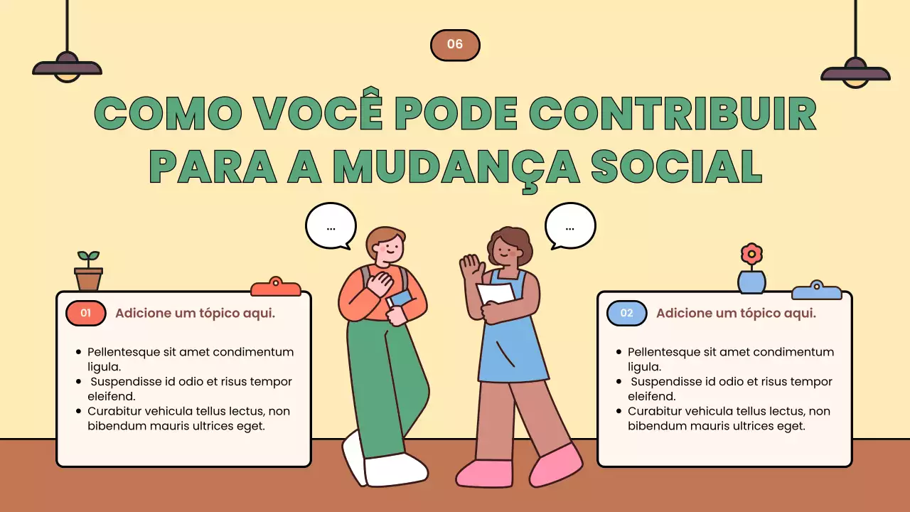 Apresentação dos Movimentos Sociais Modernos Bege