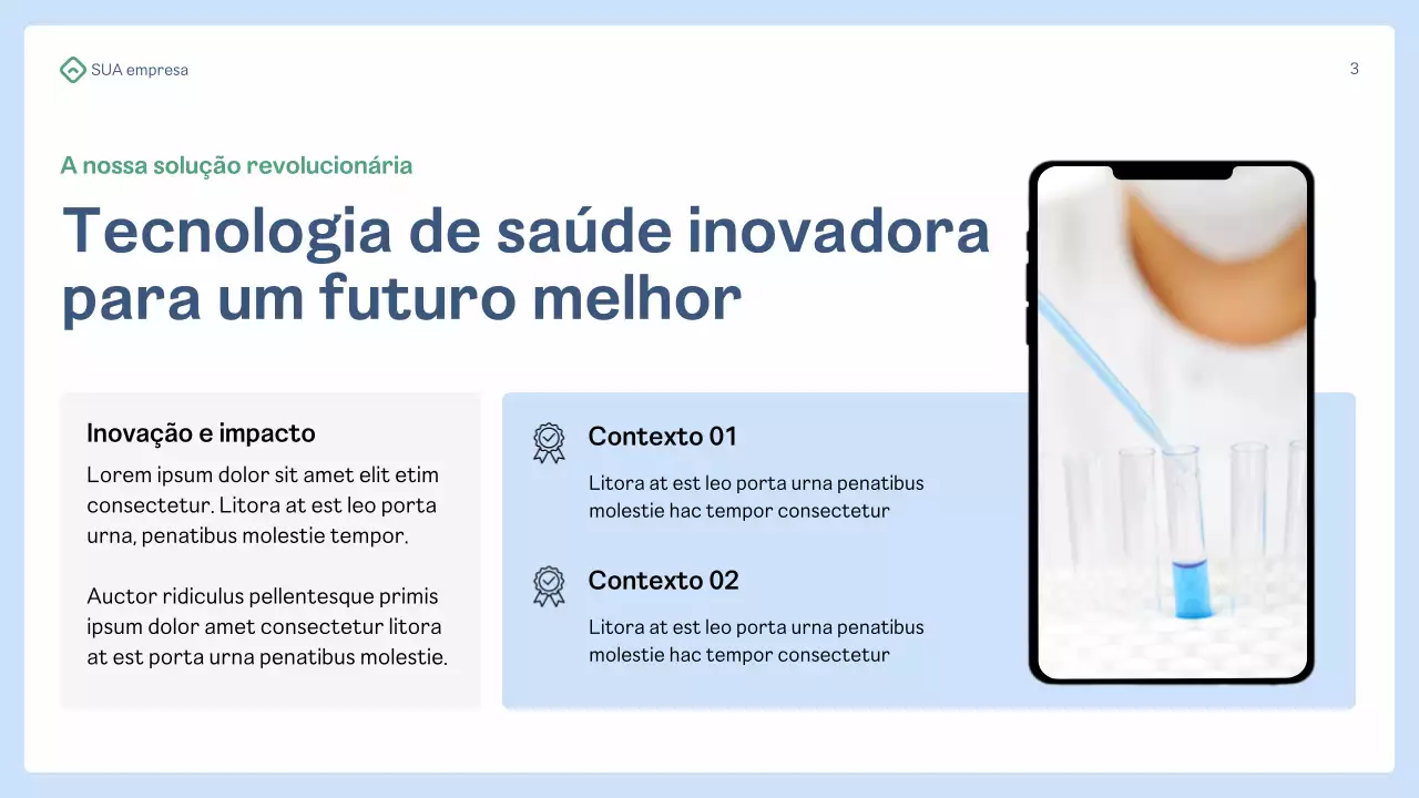 Apresentação da Blue Professional Healthcare