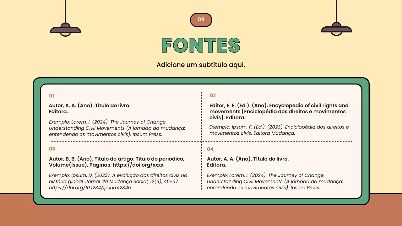 Apresentação dos Movimentos Sociais Modernos Bege