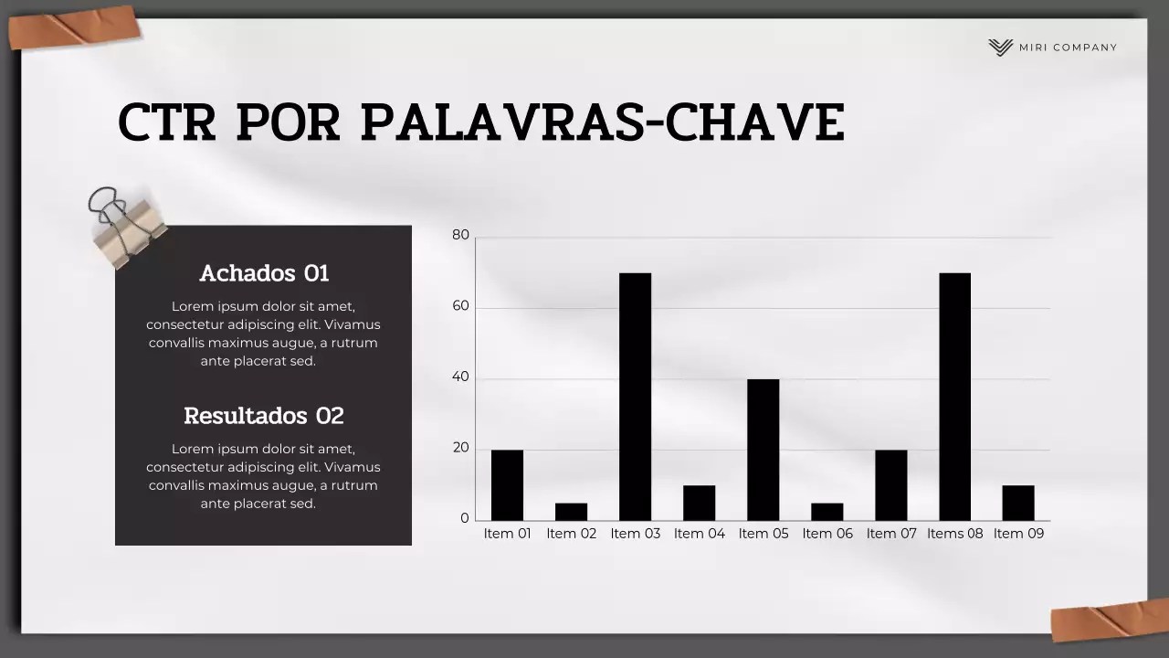 Apresentação do Relatório de Marketing Moderno Cinza
