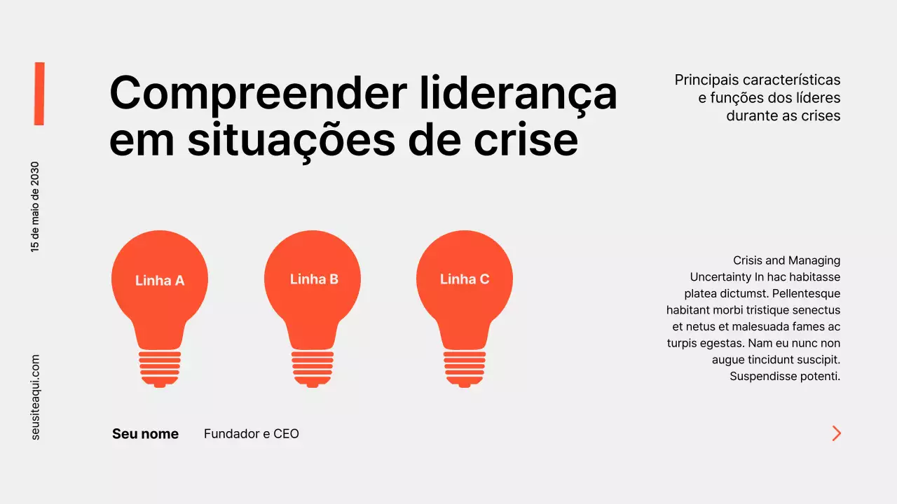 Apresentação do Guia de Negócios Modernos Orange