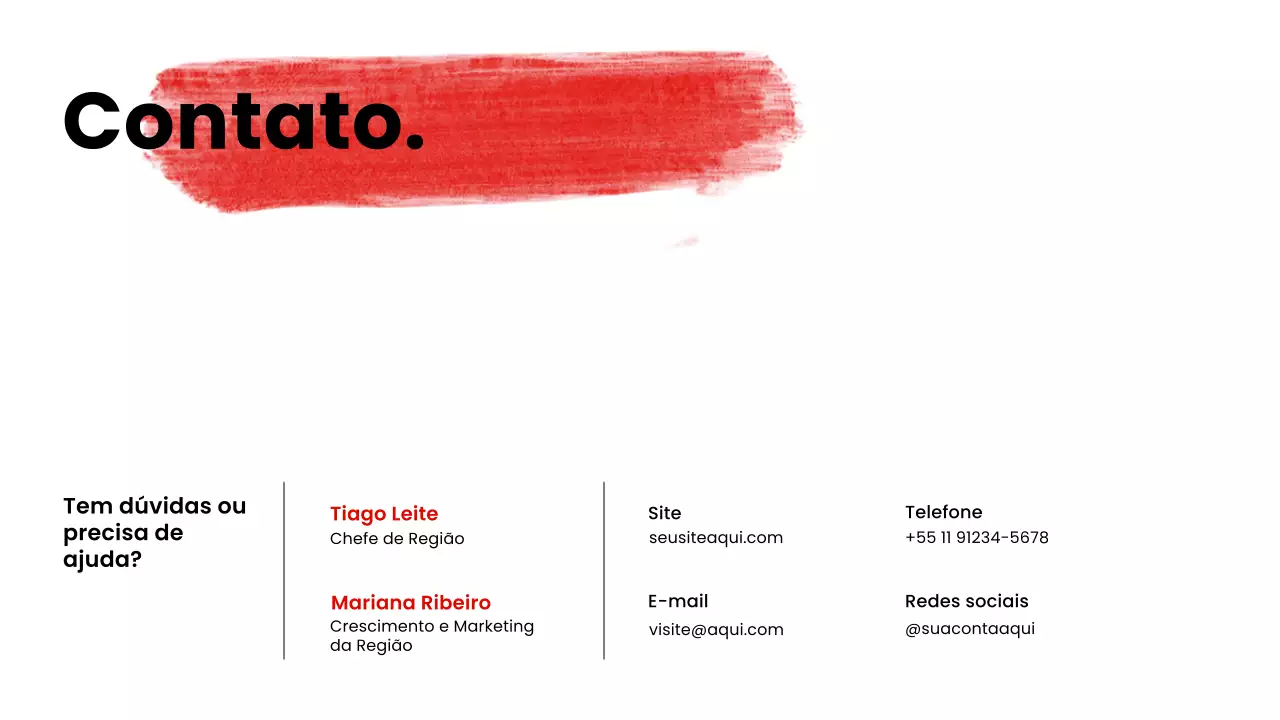 Apresentação de promoção do catálogo de produtos Red Modern