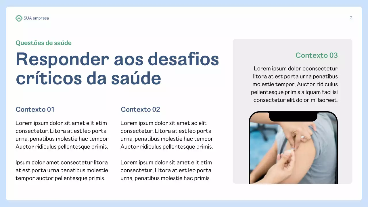 Apresentação da Blue Professional Healthcare