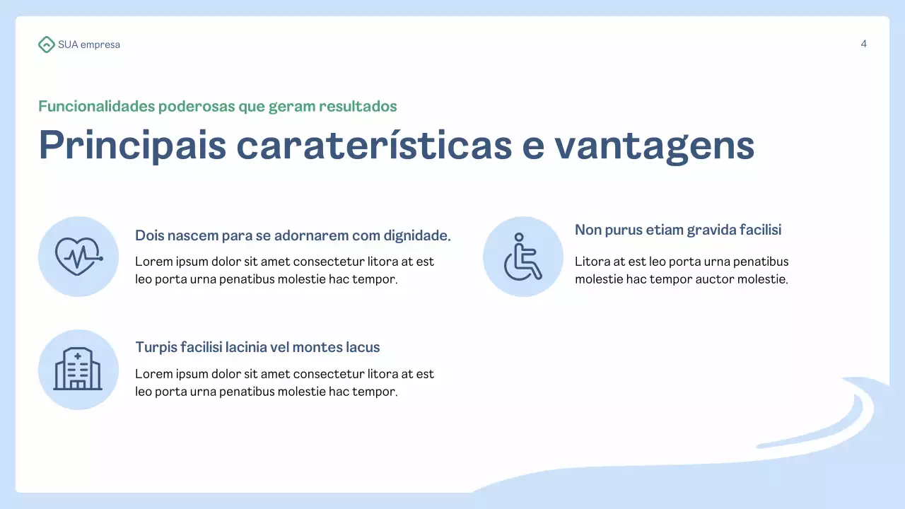 Apresentação da Blue Professional Healthcare