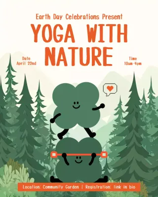 Green Playful Earth Day Promotional Instagram Post