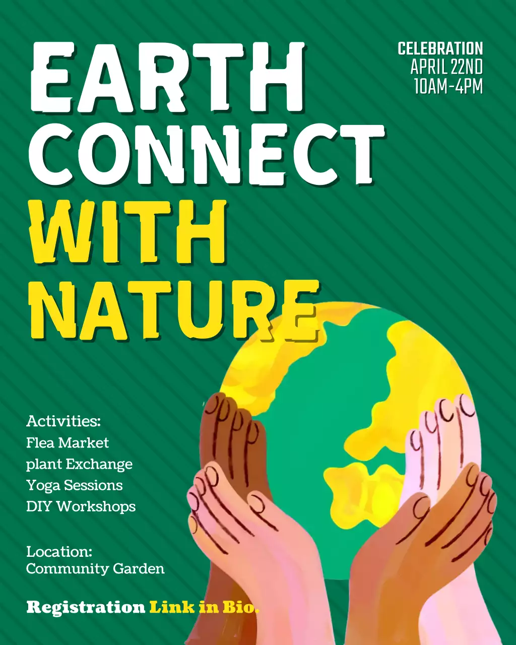 Green Nature Sustainability Earth Day Event Instagram Post
