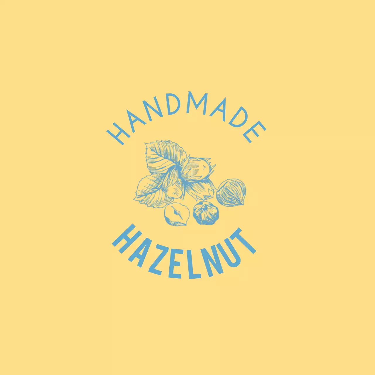 ピンクと黄色のヴィンテージ感のある木の実のスケッチが入った手作りクッキーのデコレーション用