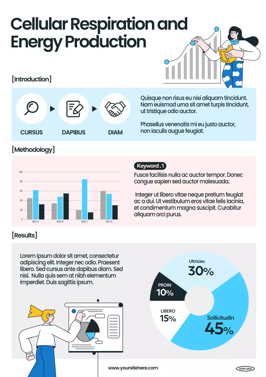 Blue Modern Science Presentation Poster