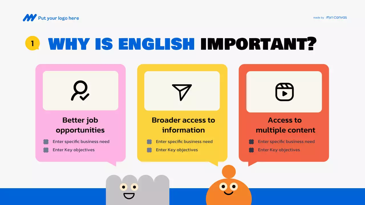 Colorful Creative English Lecture Presentation