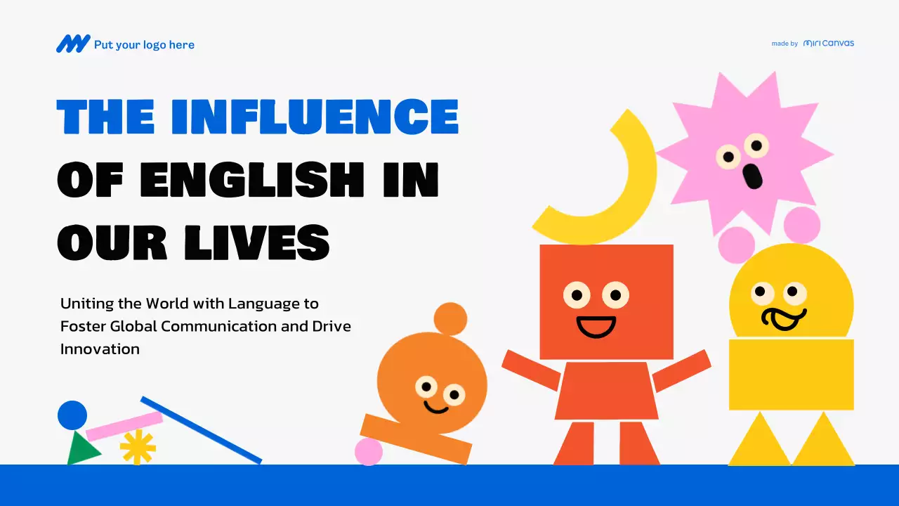 Colorful Creative English Lecture Presentation