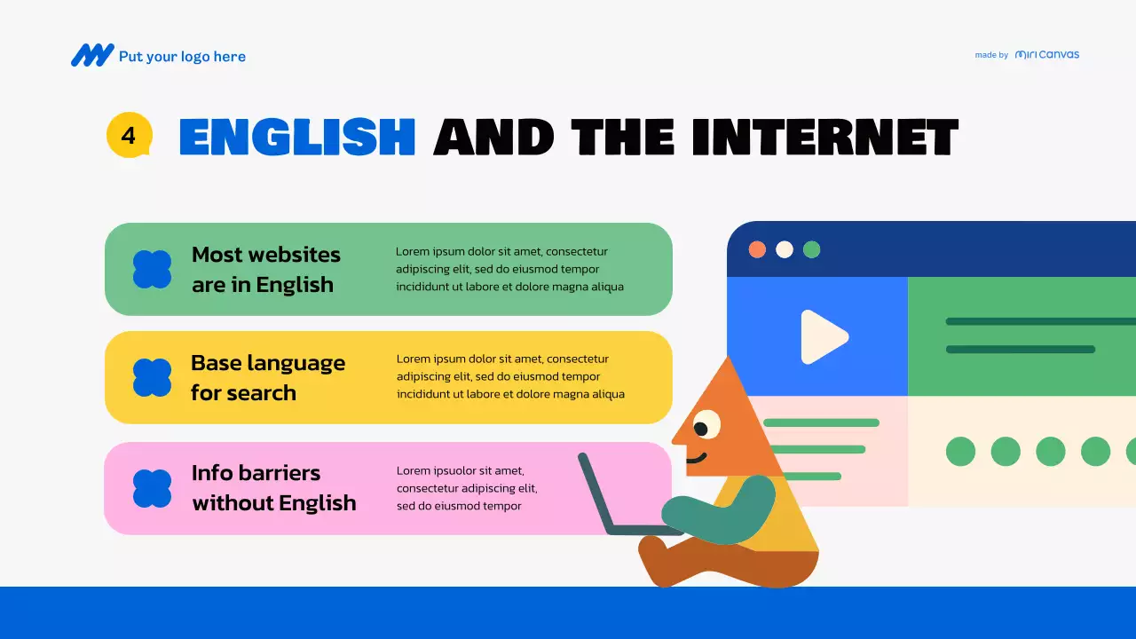 Colorful Creative English Lecture Presentation