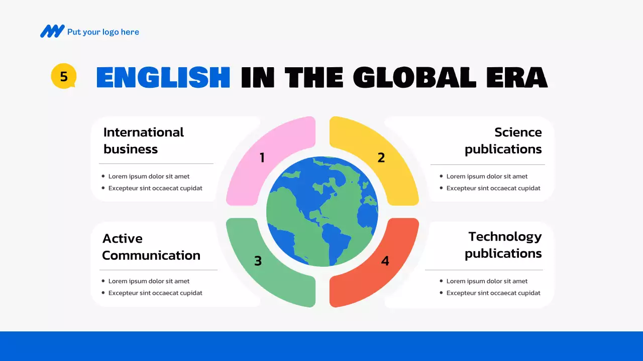 Colorful Creative English Lecture Presentation