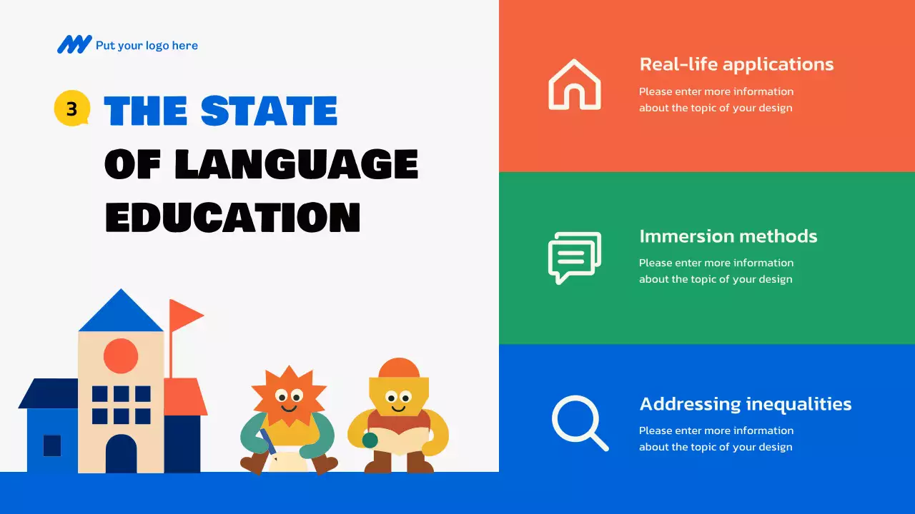 Colorful Creative English Lecture Presentation