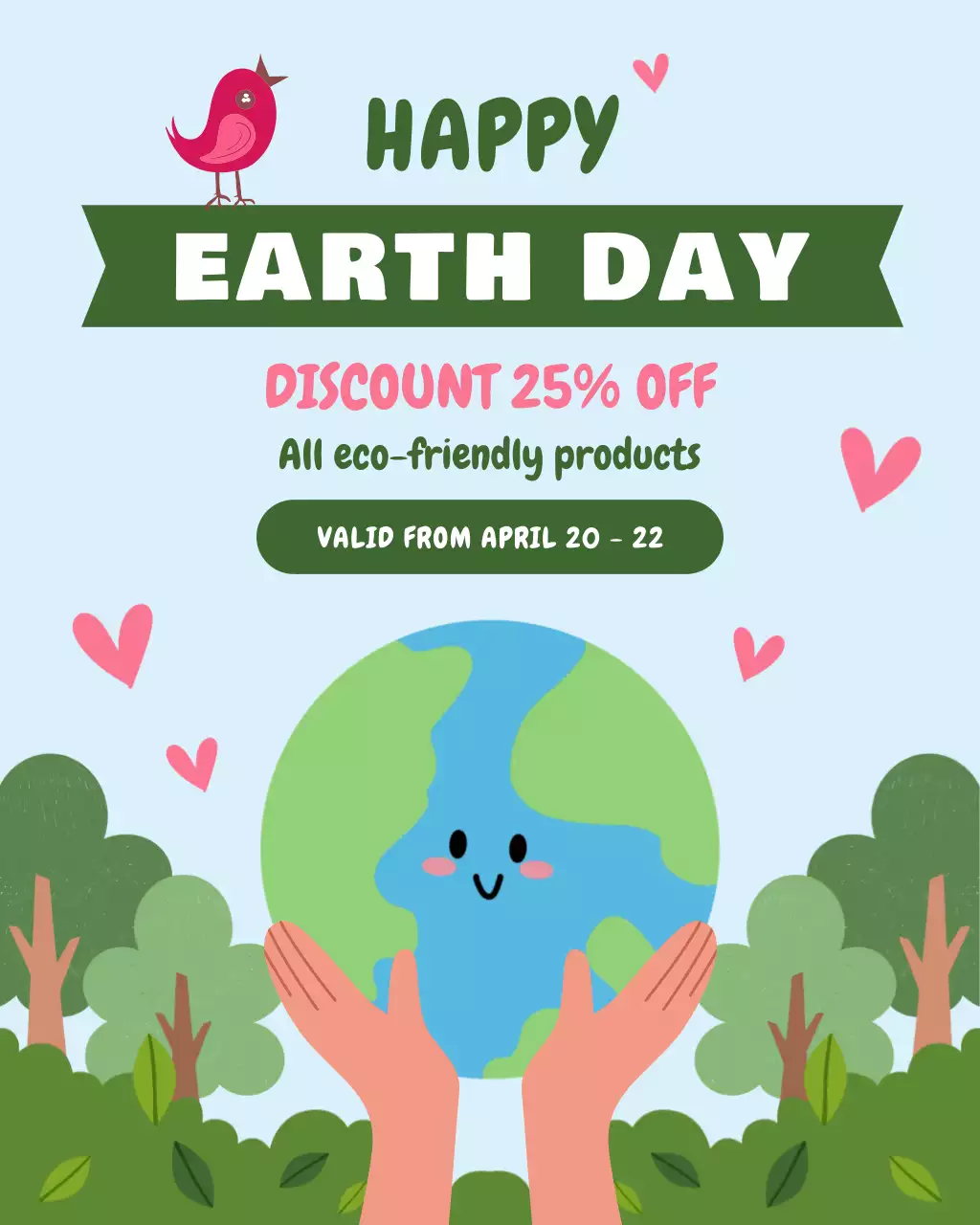 Green Earth Day Promotion Sale Instagram Post