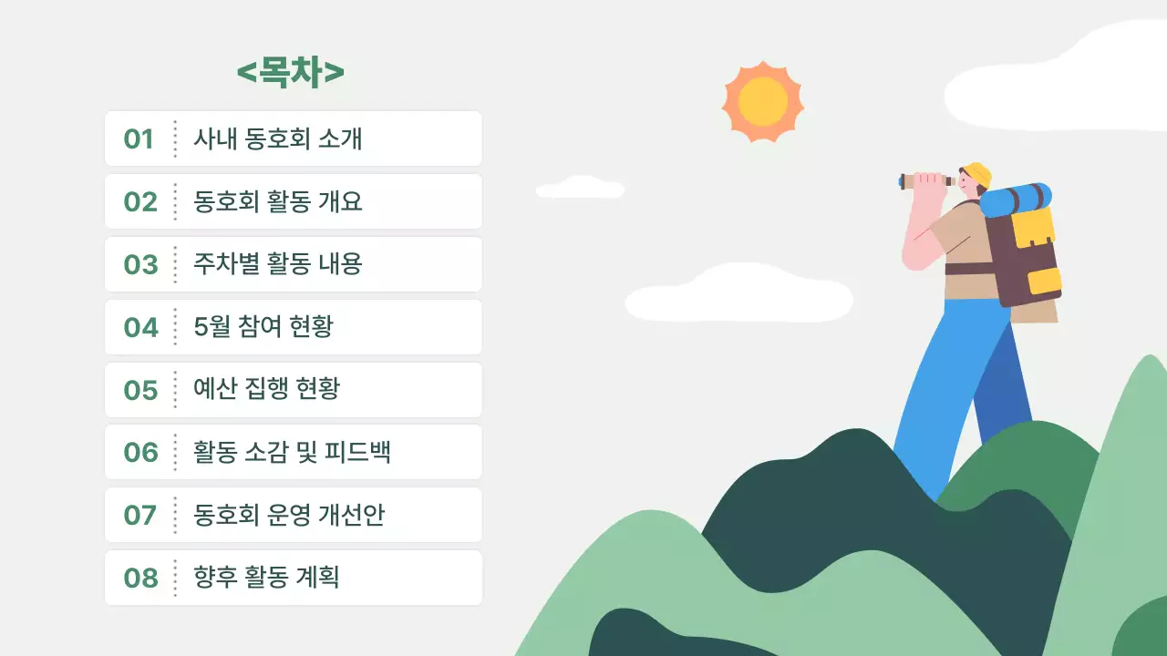 민트 심플 사내활동 보고