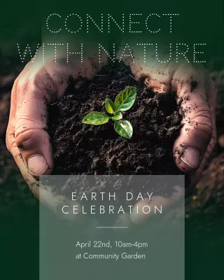 Brown Organic Earth Day Event Instagram Post