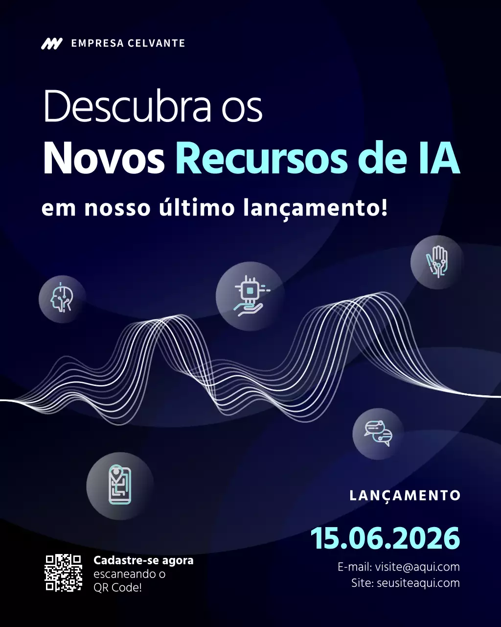Atualização de recursos da Blue and White Tech no Instagram