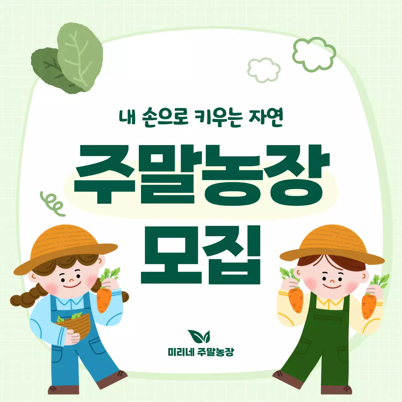 연두 아기자기한 주말농장 모집