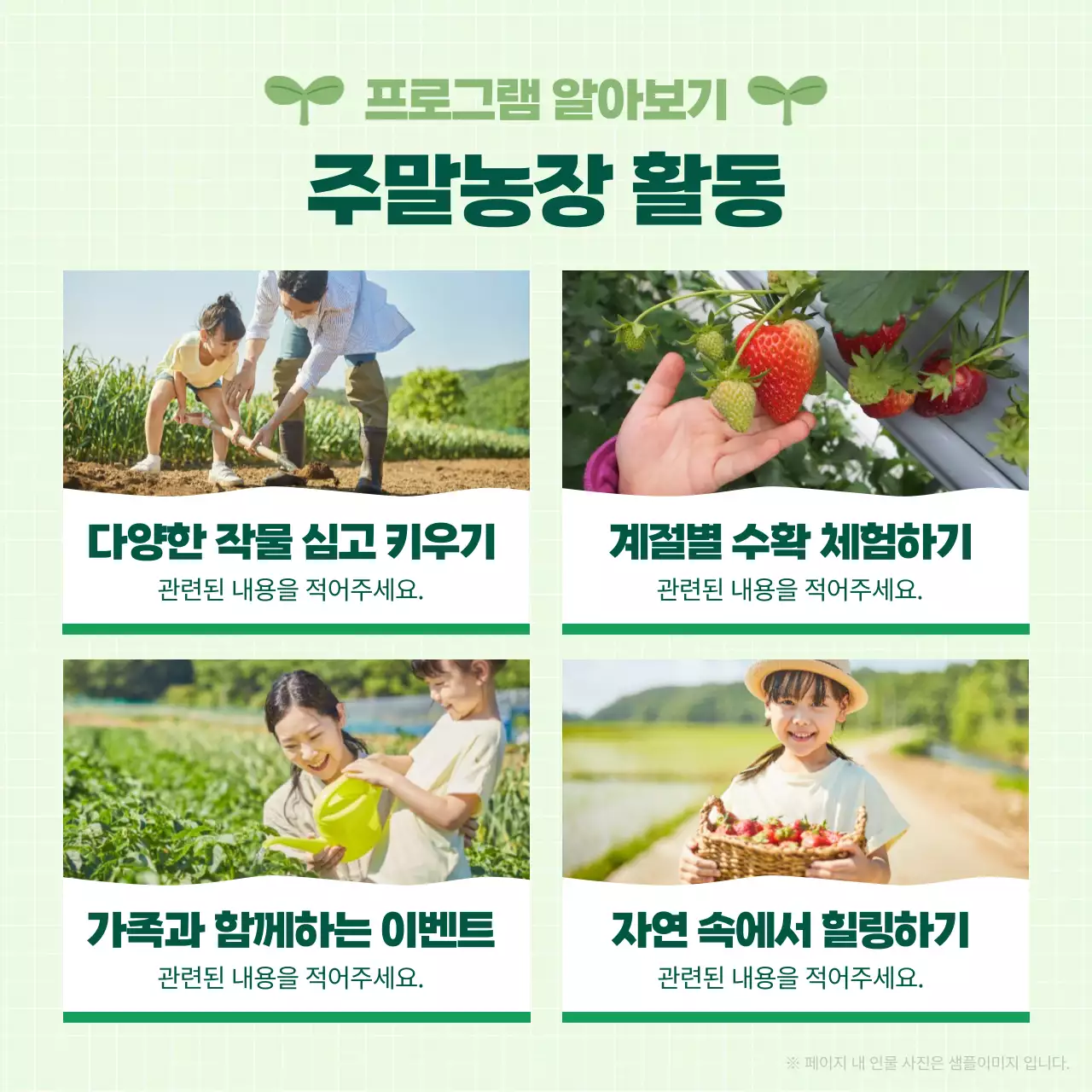 연두 아기자기한 주말농장 모집