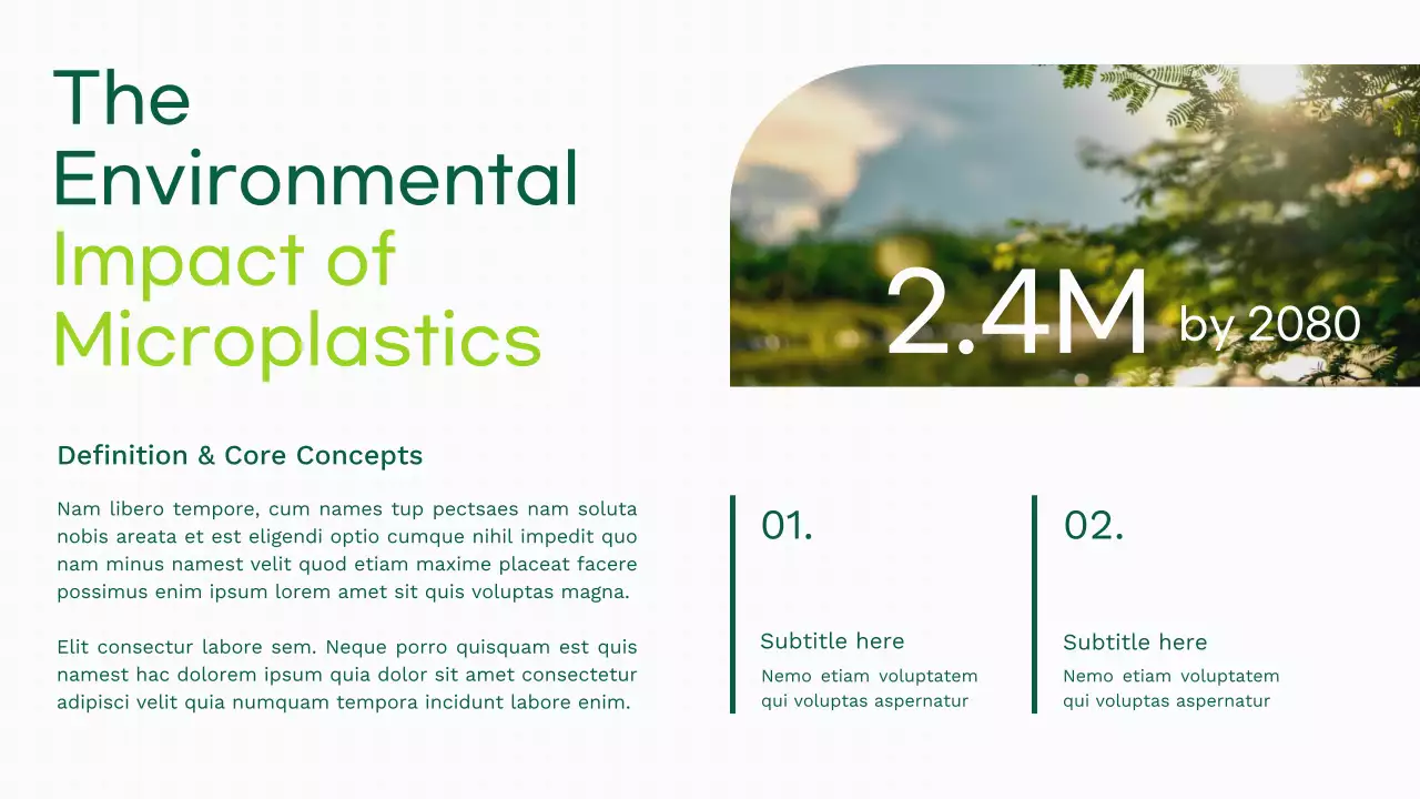 Earth Day Green and Modern Effective Waste Management Presentation