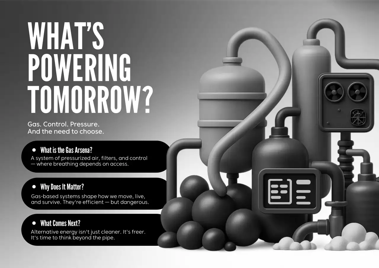 Grey Industrial Energy Announcement Poster