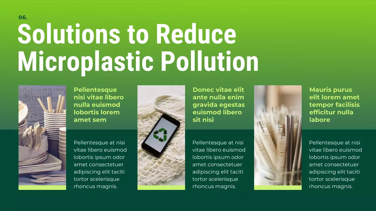 Green Modern Sustainability Waste Management Presentation