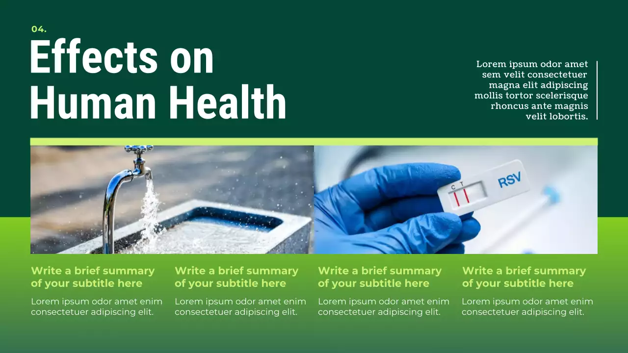 Green Modern Sustainability Waste Management Presentation