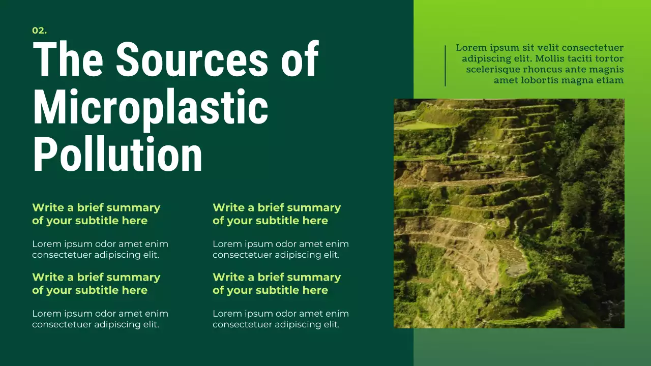 Green Modern Sustainability Waste Management Presentation