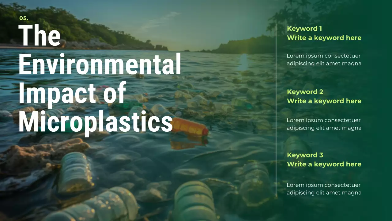 Green Modern Sustainability Waste Management Presentation