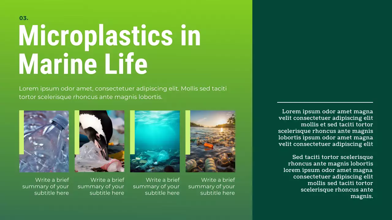 Green Modern Sustainability Waste Management Presentation