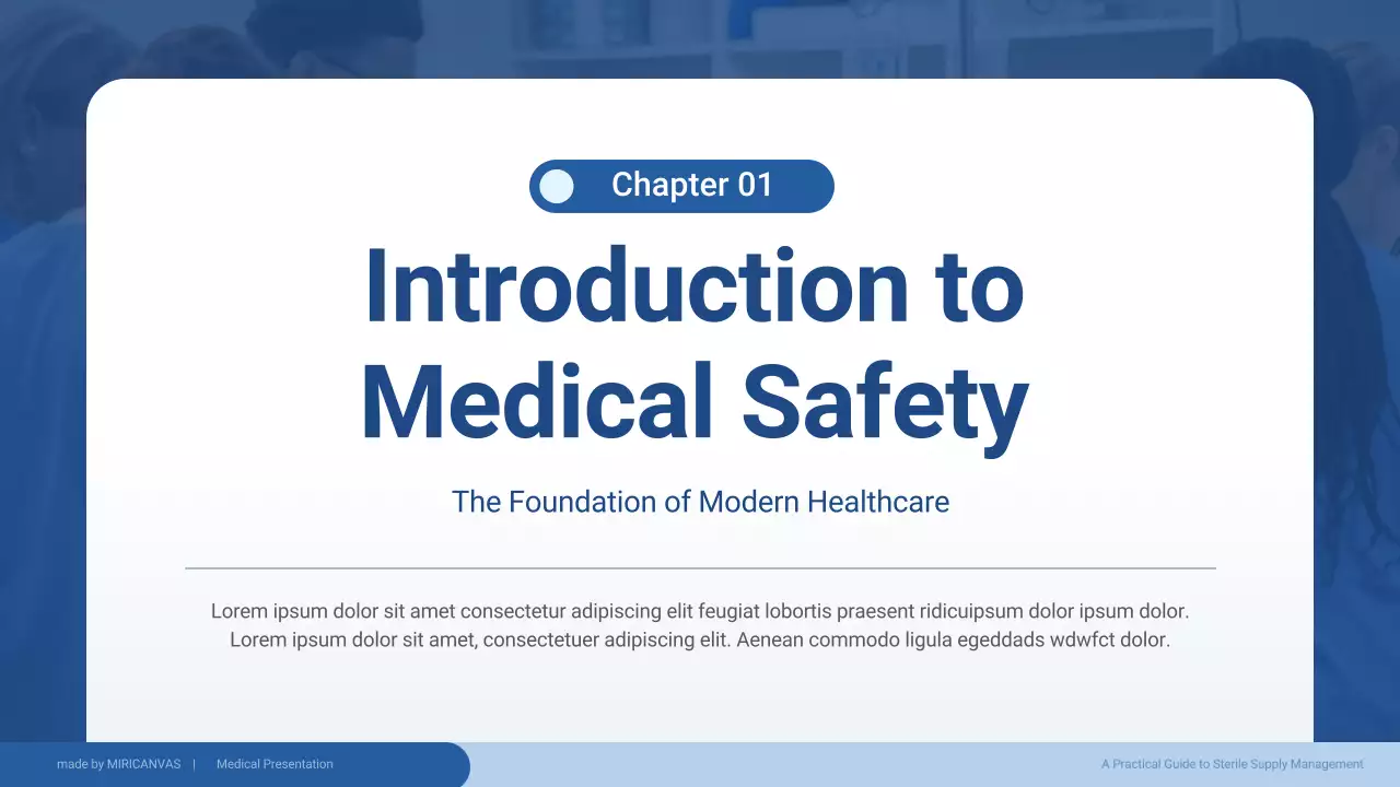 Blue Professional Medical Guide Presentation