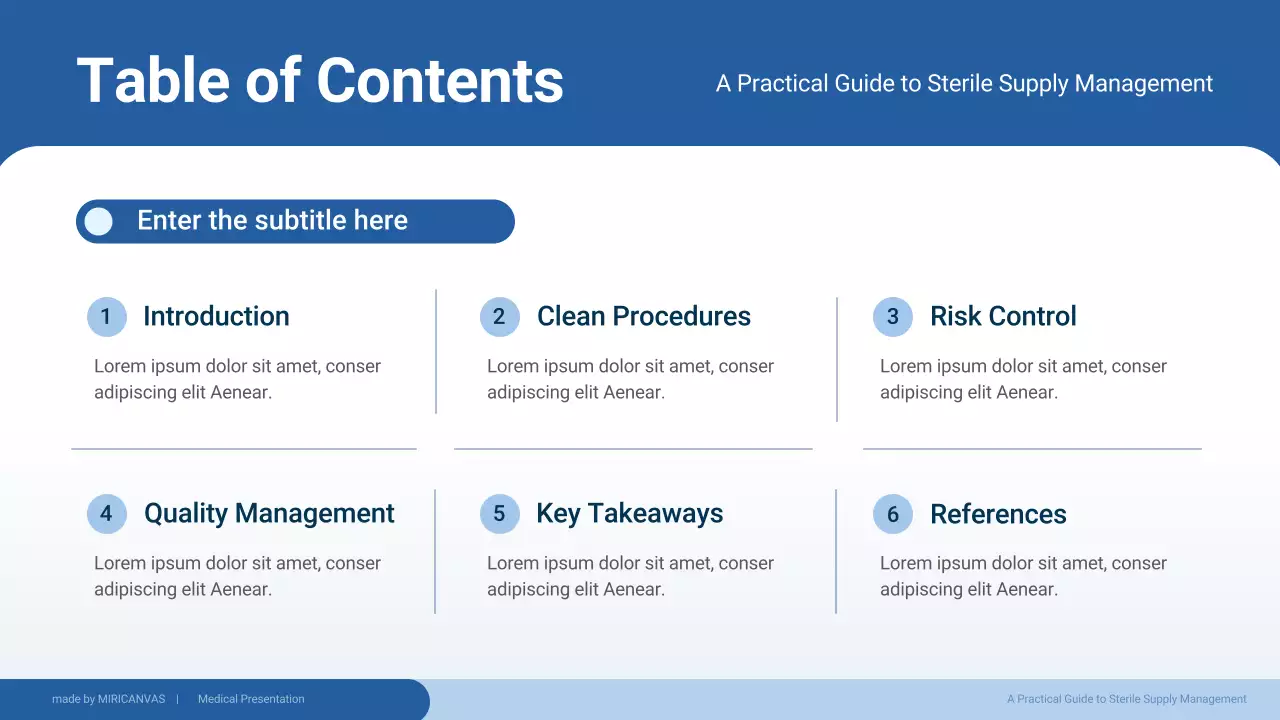 Blue Professional Medical Guide Presentation